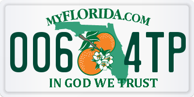 FL license plate 0064TP