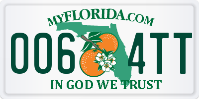 FL license plate 0064TT