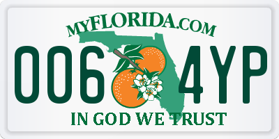 FL license plate 0064YP