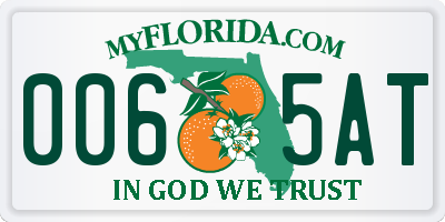 FL license plate 0065AT