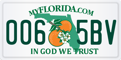 FL license plate 0065BV