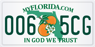 FL license plate 0065CG