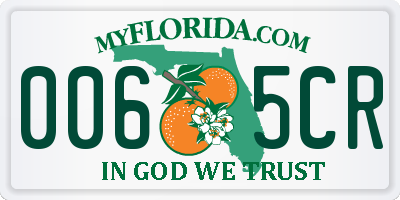 FL license plate 0065CR