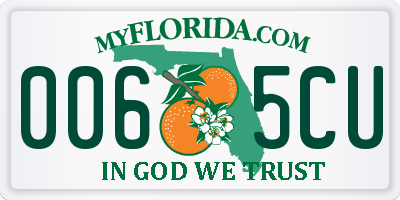 FL license plate 0065CU