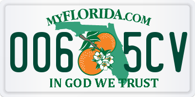 FL license plate 0065CV