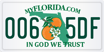 FL license plate 0065DF
