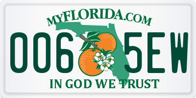 FL license plate 0065EW