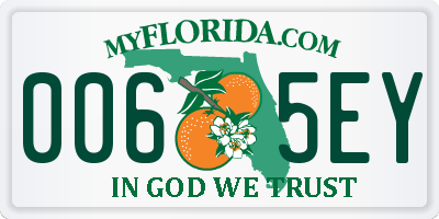 FL license plate 0065EY