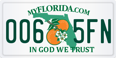 FL license plate 0065FN