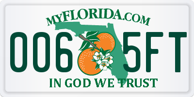 FL license plate 0065FT