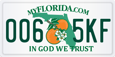 FL license plate 0065KF