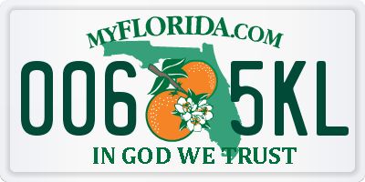 FL license plate 0065KL