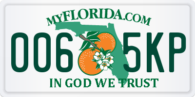 FL license plate 0065KP