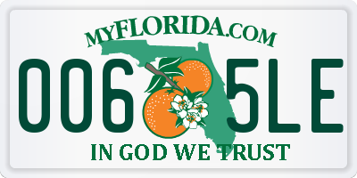 FL license plate 0065LE