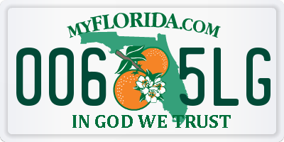 FL license plate 0065LG