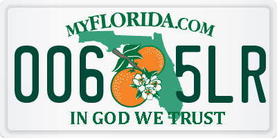 FL license plate 0065LR