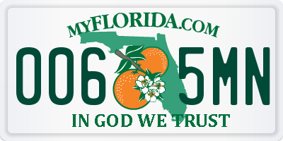 FL license plate 0065MN