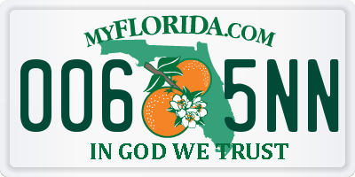 FL license plate 0065NN