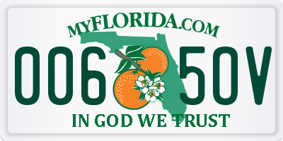FL license plate 0065OV