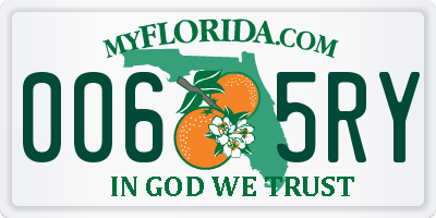 FL license plate 0065RY