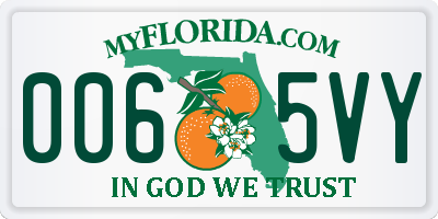 FL license plate 0065VY