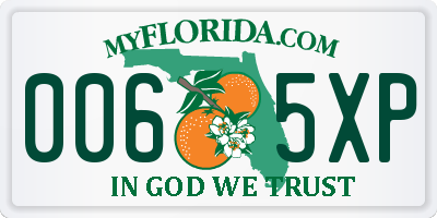 FL license plate 0065XP
