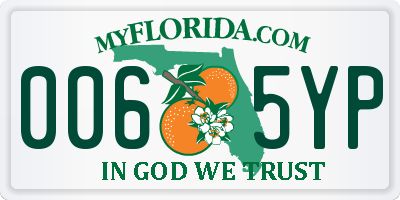 FL license plate 0065YP