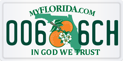 FL license plate 0066CH