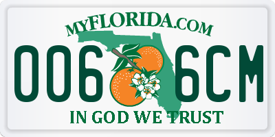FL license plate 0066CM