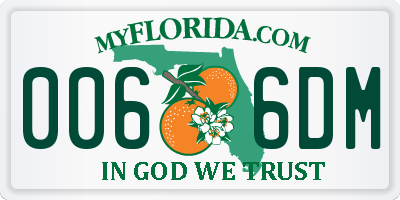 FL license plate 0066DM