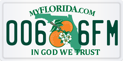 FL license plate 0066FM