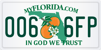 FL license plate 0066FP