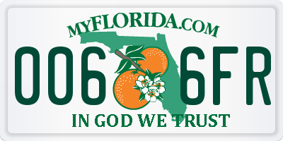 FL license plate 0066FR
