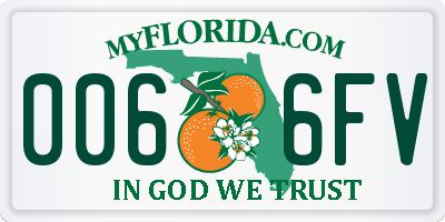 FL license plate 0066FV