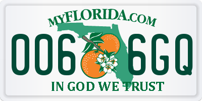 FL license plate 0066GQ