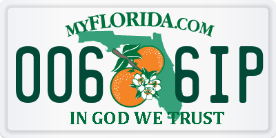 FL license plate 0066IP