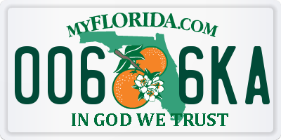 FL license plate 0066KA