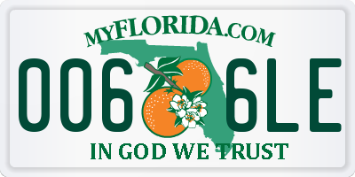 FL license plate 0066LE