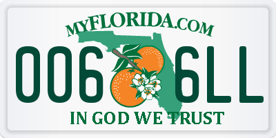 FL license plate 0066LL