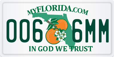 FL license plate 0066MM