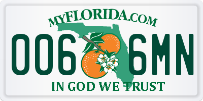 FL license plate 0066MN