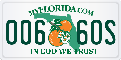 FL license plate 0066OS