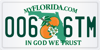 FL license plate 0066TM