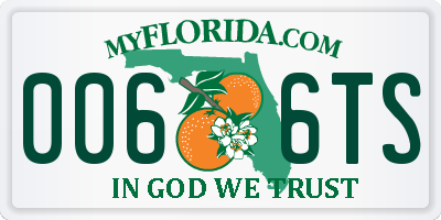 FL license plate 0066TS