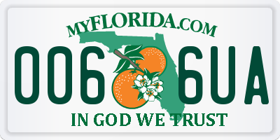 FL license plate 0066UA