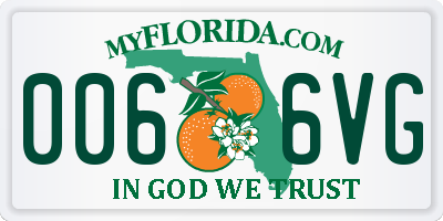 FL license plate 0066VG