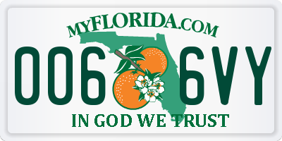 FL license plate 0066VY