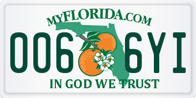 FL license plate 0066YI