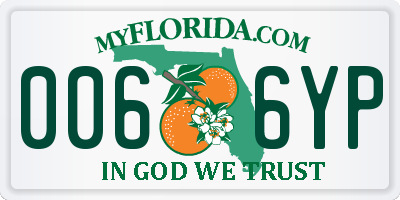 FL license plate 0066YP
