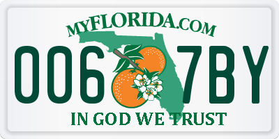 FL license plate 0067BY